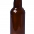 Бутылка бугельная с пробкой, коричневое стекло 1 л